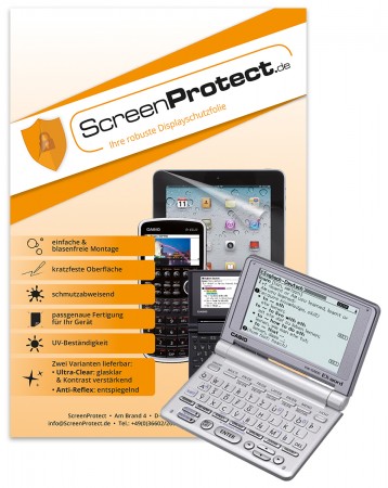 ScreenProtect Displayschutzfolie UltraClear für Casio EW-G500