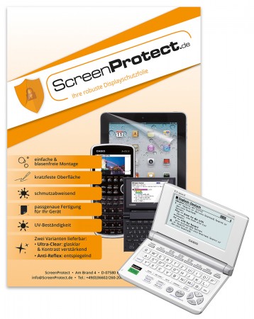 ScreenProtect Displayschutzfolie UltraClear für Casio EW-G200