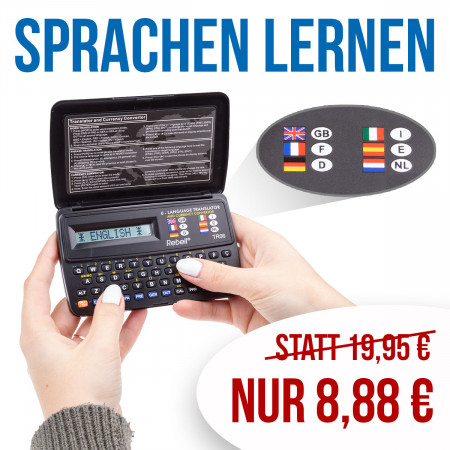 Rebell TR06 Sprachübersetzer / 6 Sprachen / Währungsrechner