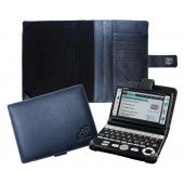 CalcCase Translator für Casio EWG-6000/7000-Serie aus hochwertigem schwarzen Nappaleder